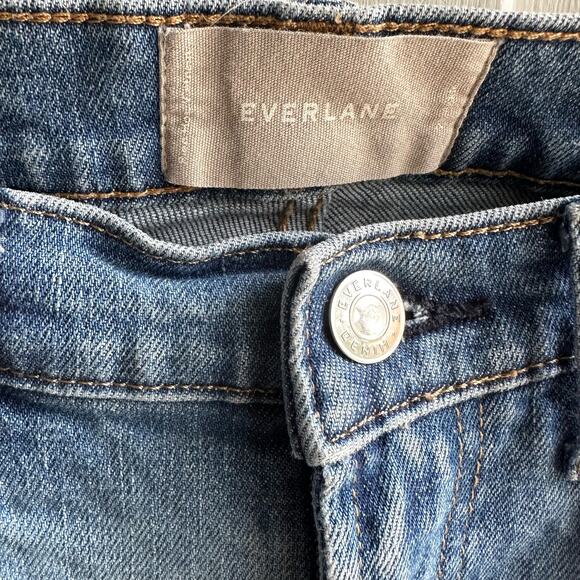 Everlane High Rise Slim Straight Ankle Jeans - Picture 5 of 10